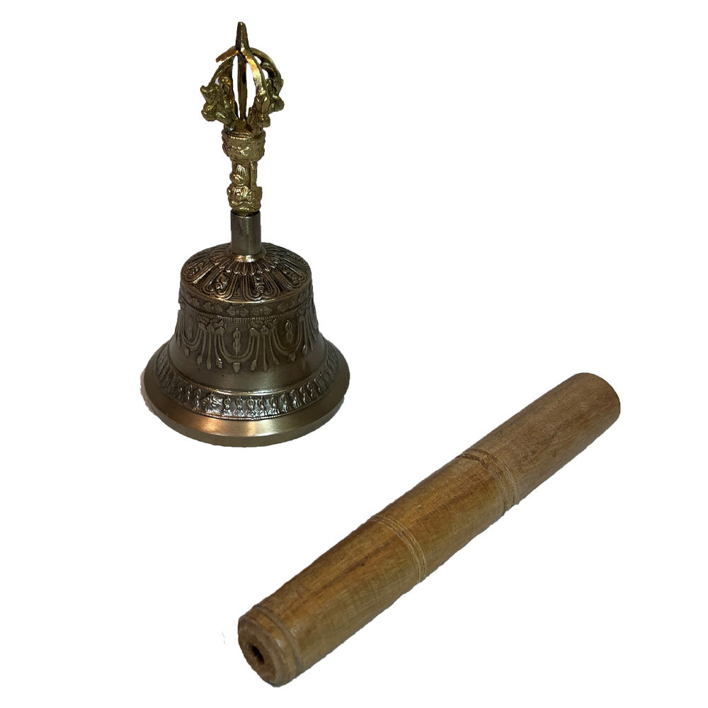 Nepal Buddhist Meditation Bell Handmade Brass Tibetan Bells Chimes Vintage  Hand Bells Music Instrument Yoga Meditation Ornaments