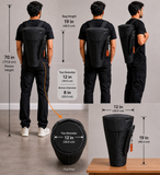Djembe bag , double layer, Height: 19", Top Dia: 12"