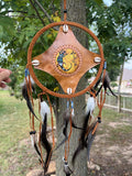 Handmade Brown Reptile Dream Catcher: 26" x 8.5"Beauty