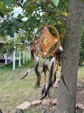 Handmade Brown Reptile Dream Catcher: 26" x 8.5"Beauty