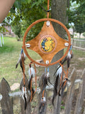 Handmade Brown Reptile Dream Catcher: 26" x 8.5"Beauty