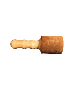 Stick or Mallet for Singing Bowl Crystal Bowl Gong, Wood with Leather or soft Felt（L）