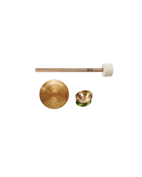 Stick or Mallet for Singing Bowl Crystal Bowl Gong, Wood with Leather or soft Felt（Felt S）