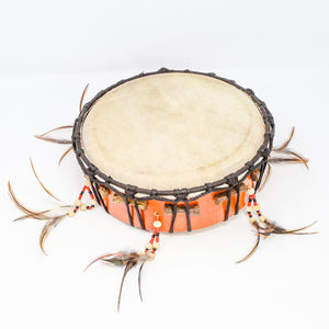 Shamandrum Frame drum goat skin, round, decorative 10 13 16 inch Diameter