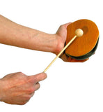 Coconut Drum with Felt Mallet 5 x 4 inches diameter, 2.5” tall
