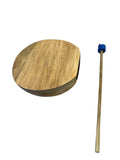 Coconut Drum with Felt Mallet 5 x 4 inches diameter, 2.5” tall