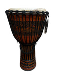 Djembe Master – Mahogany Wood Drum with Natural Goat Skin Head, 26" Tall, 12–13" Diameter