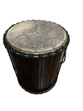 Dundun made of  Teak finish 24 inch, dia 18", Dunun, stick include