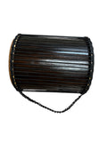 Dundun made of  Teak finish 24 inch, dia 18", Dunun, stick include