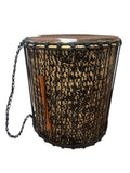 Dundun made of Bamboo 24"x20" Cow skin with Hair, stick include