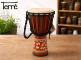 Djembe Standard Linecarv, 16" tall,  8" head, NK149