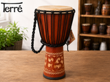 Djembe Standard linecarv, 24" tall, 12" head, NK149