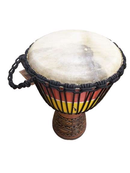 New Djembe Master Mali Style Rasta carv, 24