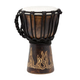Handcrafted Djembe Drums - Carved Flamme Collection - Authentic Sound- Perfect for Beginners and Pros 10" 12' 16" 20" 24"  tall.