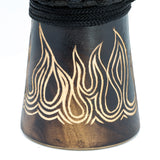Handcrafted Djembe Drums - Carved Flamme Collection - Authentic Sound- Perfect for Beginners and Pros 10" 12' 16" 20" 24"  tall.