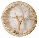Handmade Shaman drum Frame Drum  round 16" 18" 20" with goat skin Tree style on the back and handle Embrace Nature's Rhythms Authentic Native American Style Soul-Stirring Beats