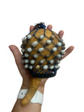 Natural Squash Percussion Chekere with Seed Net