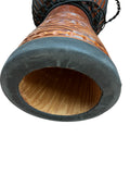 New Djembe Master Mali Style carv, 24" tall, 12" head