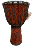 Djembe Standard Dragon, 26" tall, 12-13" head