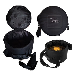 thumbnail image 2 of Tibetan Singing Bowl Carrying Case - Heavy Duty Diving Fabric Meditation Bag With Zipper, Fits Bowls Up To 12.5cm 2 of 11