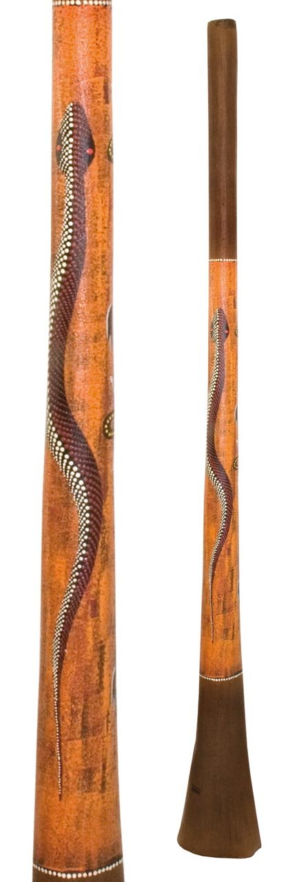 Baked wood Didgeridoo Paint 59 inch F, 2