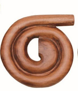 Didgeridoo, Didghorn Mahagoni, spiral, 12" diameter E