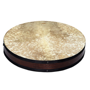 Natural Sounding Percussion Ocean Drum with Wave Beads and Hardwood Frame, Goat and Plexy-Skin 20" inch