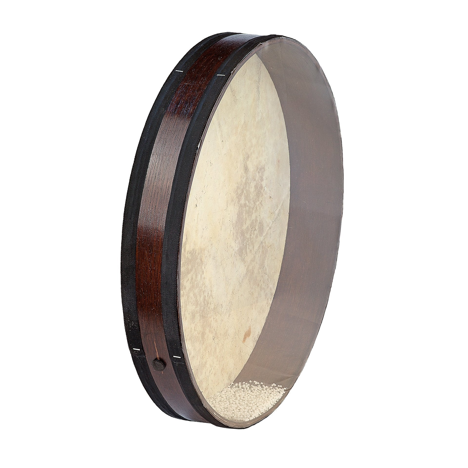 thumbnail image 2 of 10 Inch Ocean Drum - Natural Wood Wave Sound Drum With Steel Beads For Music Therapy & Relaxation 2 of 3