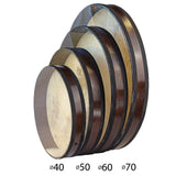 Natural Sounding Percussion Ocean Drum with Wave Beads and Hardwood Frame, Goat and Plexy-Skin 28" inch