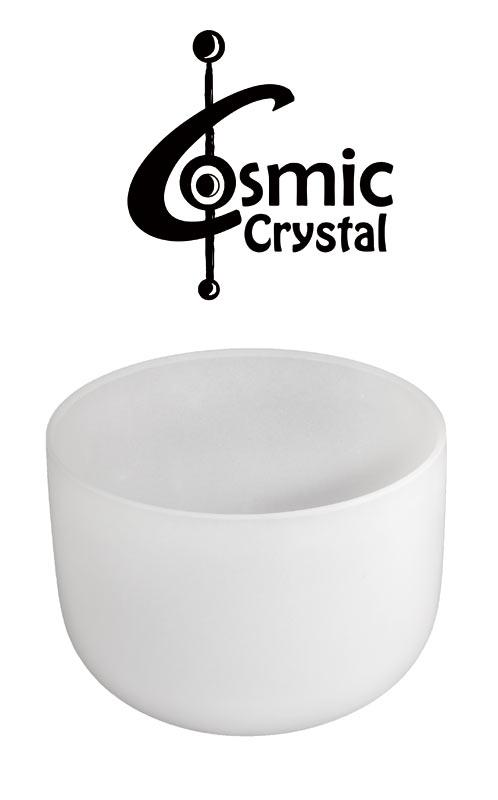 frosted Crystal Singing Bowl 12 inch, mallet and rubber ring included