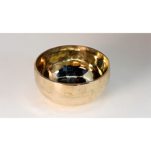 Singing Bowl Handmade Meditation Healing Bowl With Mallet and felt Made of Brass-Bronze(4.8 inch)