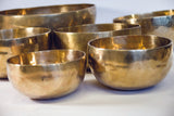 Singing Bowl Handmade Meditation Healing Bowl With Mallet and felt Made of Brass-Bronze(6.3 inch)